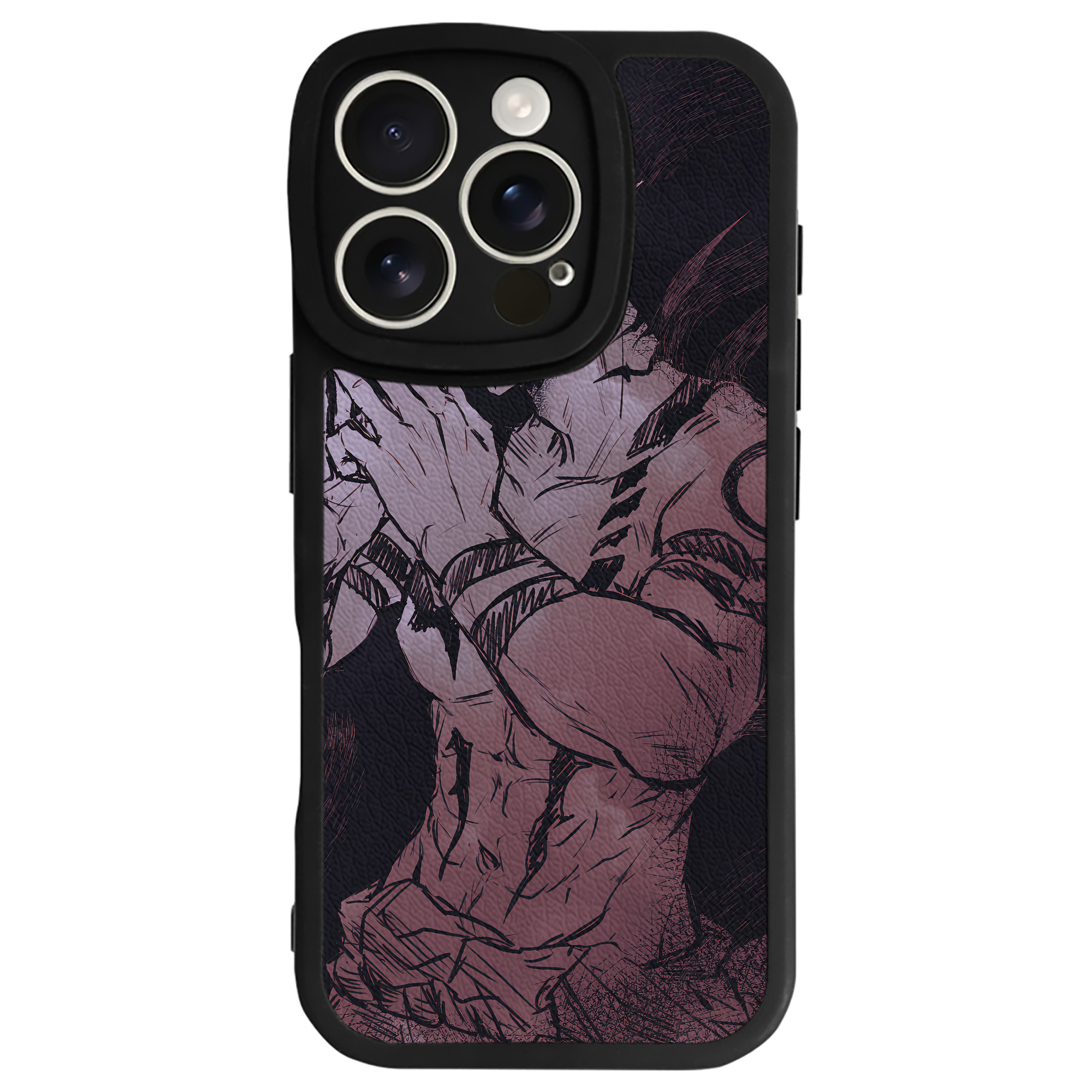 （画像用） 呪術廻戦 Jujutsu Kaisen 【iPhone 16シリーズ対応】シリコンスマホケース（レザー調） 材質：シリコン